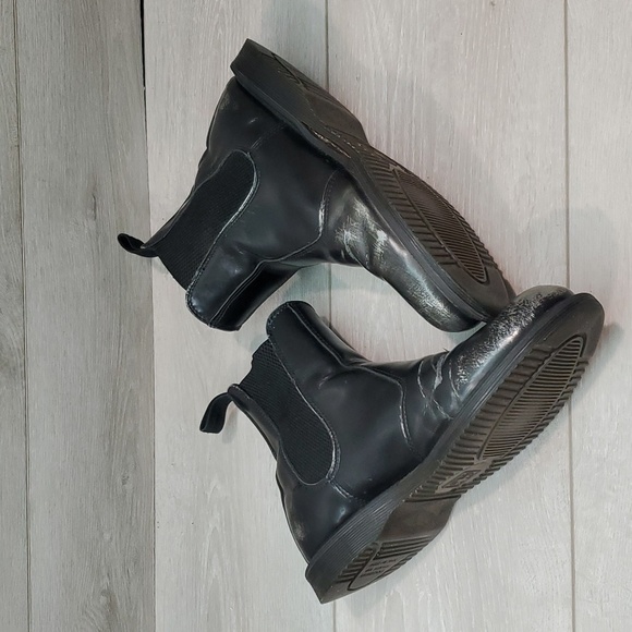 Doc Dr.Martens Womens Flora Moto Ankle Leather boots shoes sz US 8 - Picture 10 of 15